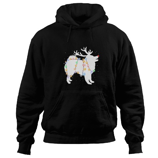 Dog Samoyed Funny Samoyed Dog Tree Christmas Lights xmass Pajama 367 Hoodies
