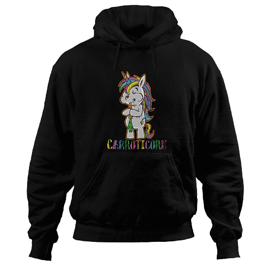 Carroticorn Carrot Gardener Vegan Unicorns Easter Hoodies