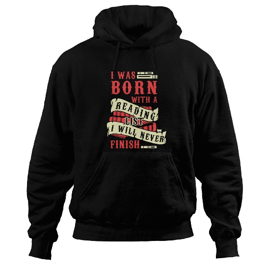 Reading Book List Books Bookworm Read Literature Library Nerd Reader Hoodies