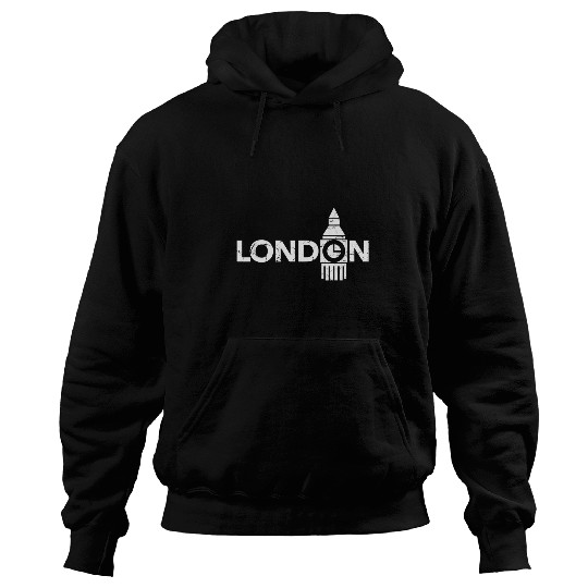 I Love London Cool London UK Illustration Fashion Graphic Hoodies