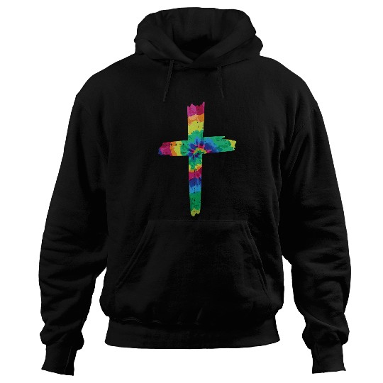 Christian Jesus Christ Christian Tie Dye Cross God Jesus Faith Hippie Christian 18 Bible Verse Christ Hoodies
