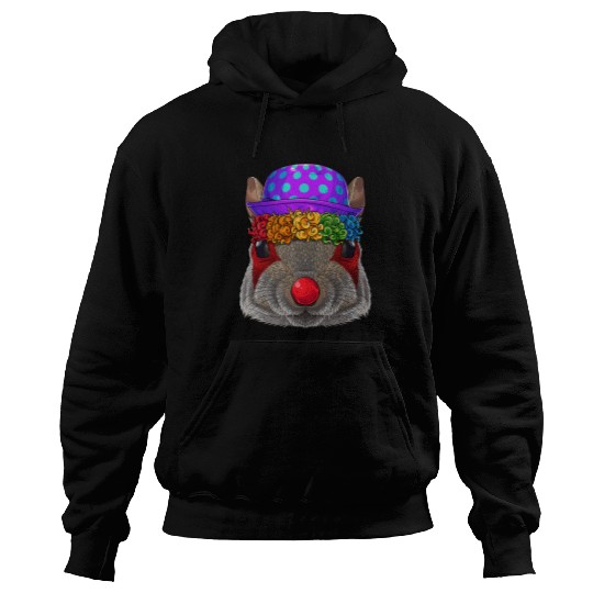 Squirrel Lover Funny Clown Squirrel Circus carnivals Costume Theme Party 57 Hoodies
