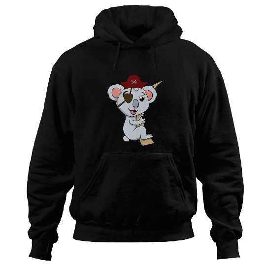 Caribbean Freebooter Buccaneer Boy Girl Koala Bear Pirate Hoodies