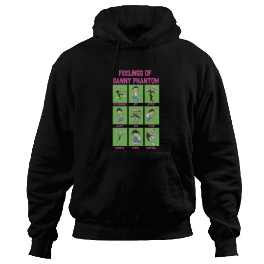 Danny Phantom The Feelings Of Danny Phantom Portrait Grid Hoodies
