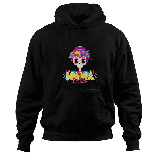Skeletons Skulls Mamacita Mexican Sugar Skull Halloween Dia de Muertos Skull Hoodies