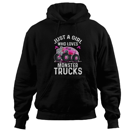 Monster Truck Lovers Just A Girl Who Loves Monster Trucks 53 Hoodies