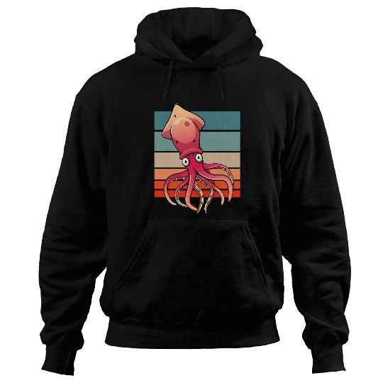 Octopuss Lover Squid Lover Sea Creature Lovers vintages Squid Octopus Hoodies