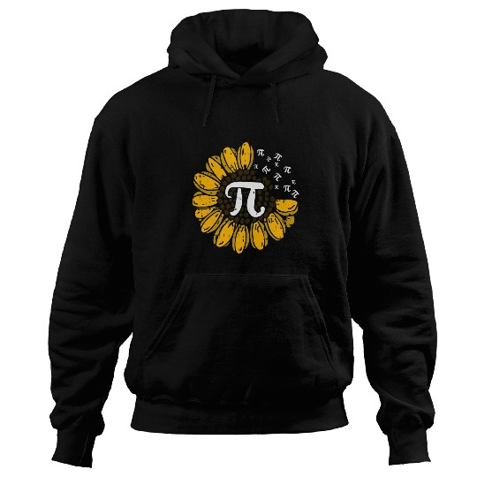 Sunflower Pi Number Symbol Pi Day Math Lovers Hoodies