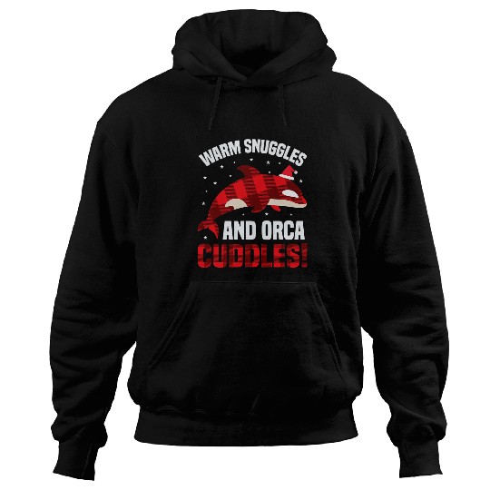 Whales Orca Killer Whale buffalo plaids Christmas Marine Lover Girl 1 Hoodies