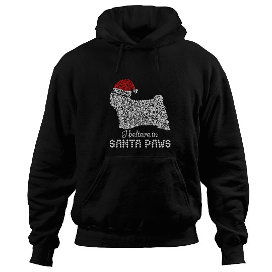 Shih Tzu Merry Christmas Shih Tzu Believe In Santa Paws Hoodies
