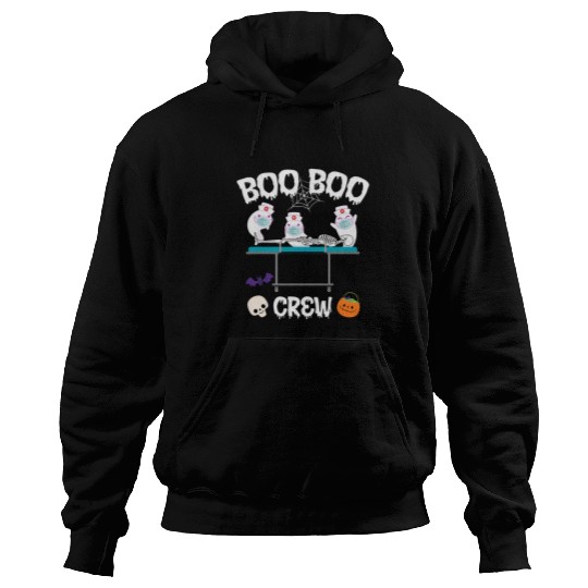 Boo Boo Crew ghosts nurses Paramedic EMT Halloween Matching Hoodies