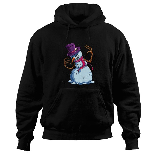 Scary Snowman Creepy Christmas Evil Krampus Monster xmass 2 Hoodies