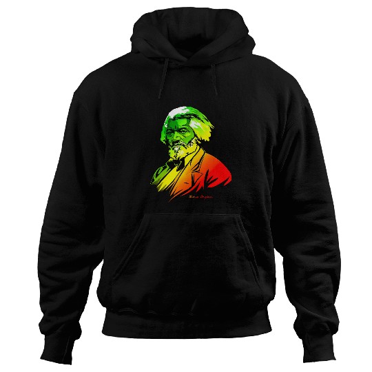 Frederick Douglass Portrait Art Black History Month Hoodies