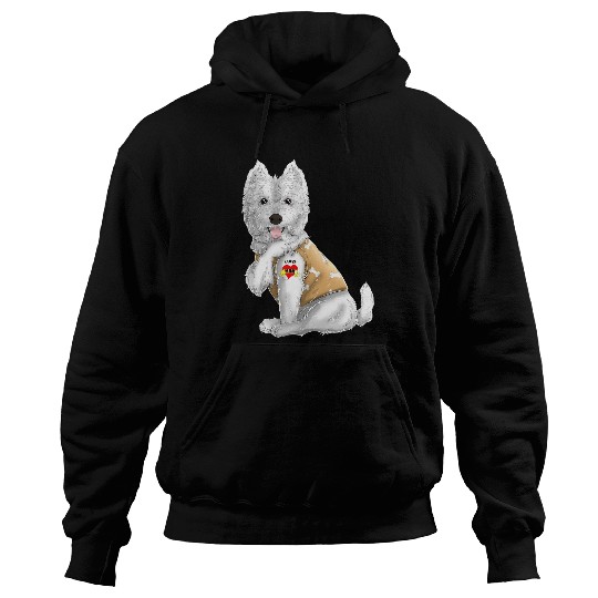 Tattoo Ink Westie I Love Mom Tattoo Dog Funny Mothers Day Gift Hoodies