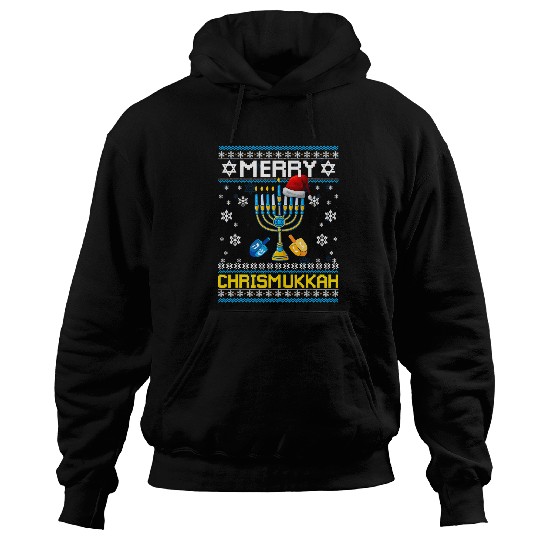 Hanukkah Jewish Merry Christmas Chrismukkah Ugly Sweater238 Hoodies