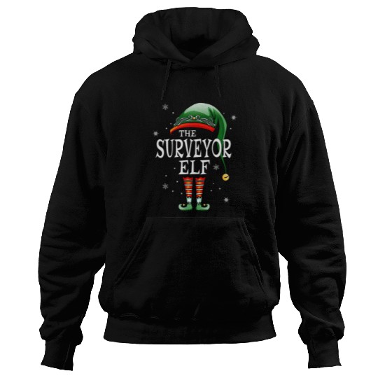 Matching Family Funny The Surveyor Elf Christmas Hoodies