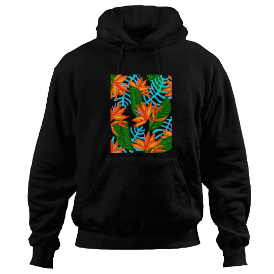 Bird of Paradise Tropical Hoodies
