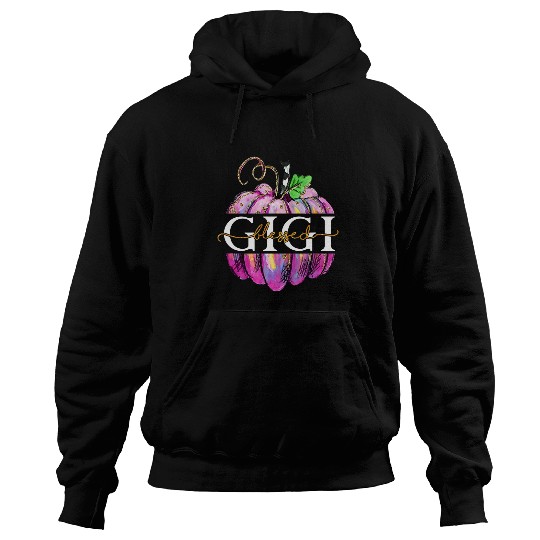 Blessed Gigi Cute Pumpkin Art Grandma Thanksgiving Halloween Hoodies