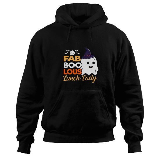 Faboolous Lunch Lady Halloween ghosts School Cafeteria Worker Hoodies