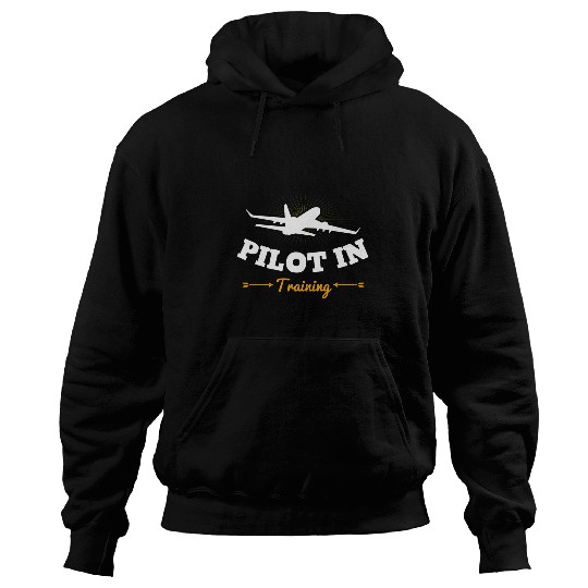 Pilot in Training Aviation Driver Funny Pilots Airplane Hoodies