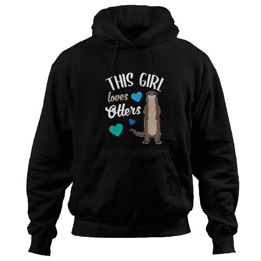 Otters Water Martens Sea Otter Marten Animal Lovers Girls Hoodies