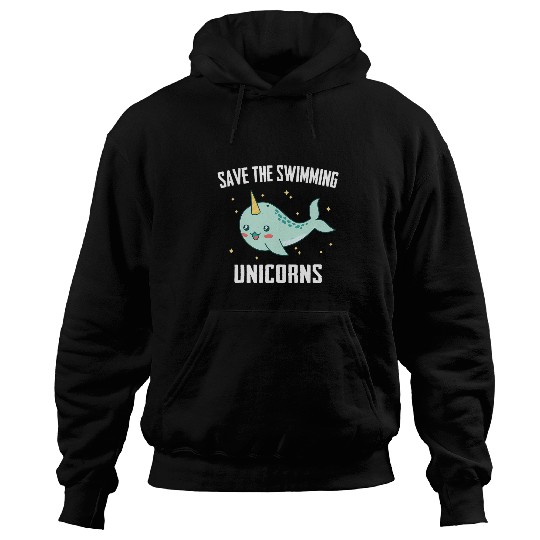 Whales Narwhal Whale Ocean Narwhals Hoodies