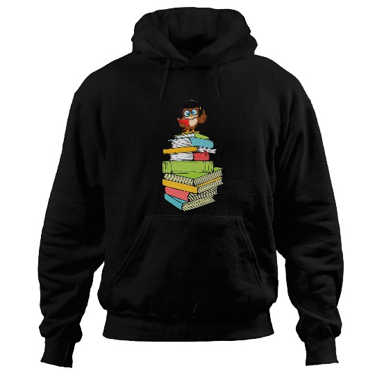 Reading Book Owl Nerd Books Book Bookworm Literature Library Reading Gift Reader Hoodies