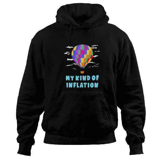 Funny Inflation Saying Colorful Hot Air Balloon Pilot Rider Hoodies