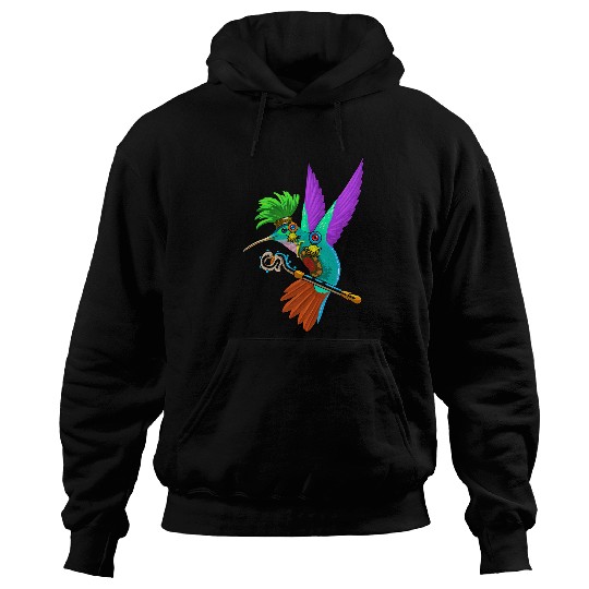 Mayan Hummingbird Huitzilopochtli Aztec Mythology Ancient Hoodies