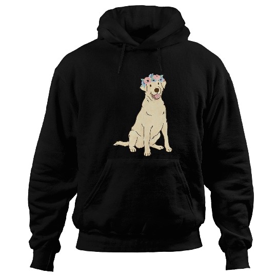 Labrador Lab Dog Floral Labrador Retriever Lovers Yellow Lab Dog Mom Hoodies