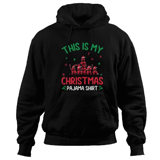 Teacher Job Red Plaid Ugly This Is My Preschool Teacher Christmas Pajama 55 Hoodies