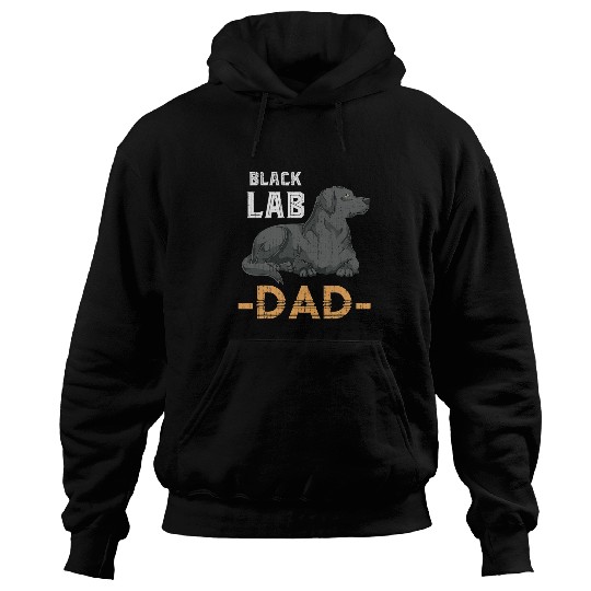 Labrador Lab Dog Fathers Day Dog Lover Daddy Labrador Owner Black Lab Hoodies