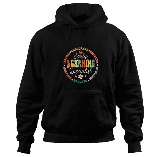 Early Learning Specialist Preschool Teacher Early Learners 3 Hoodies