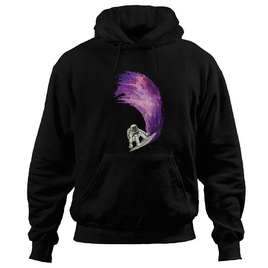 Surf Life Space Surfer Hang Loose Funny Surfing Design Great Surfer Hoodies