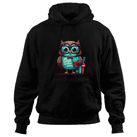 Teacher Owl Pens Design 100 Days Of School Teacher Hoodies