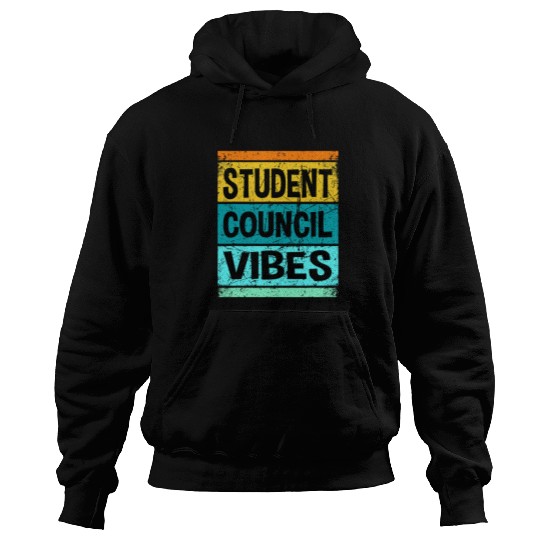 Retro Student Council Vibes Groovy School Student Council 1 Hoodies