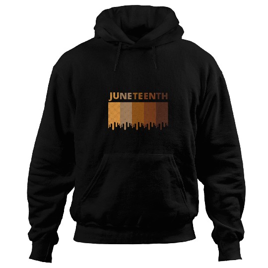 Black History Juneteenth Melanin Colors African American Hoodies