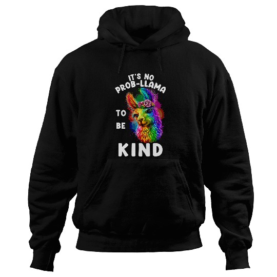Llama Lover Unity Day Its No ProbLlama Colorfull 27 Hoodies