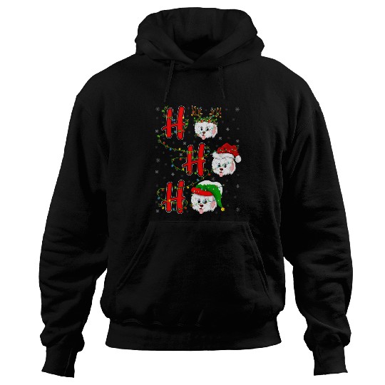 Dog Havanese Matching Family xmass Santa Ho Ho Ho Havanese Christmas Hoodies