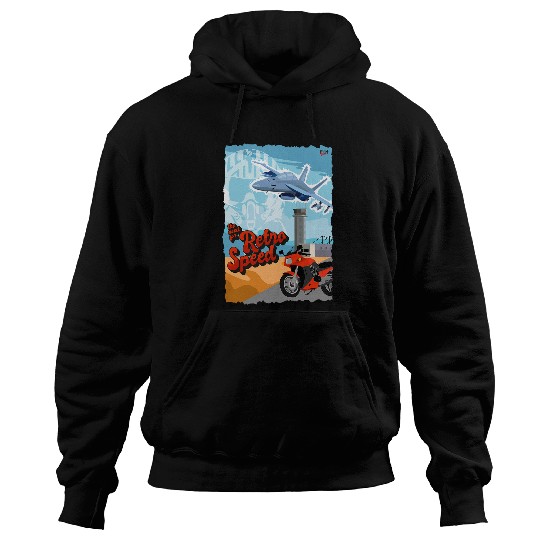 Retro Speed F14 fighter jet fighter pilot Ninja 900 buzz Hoodies