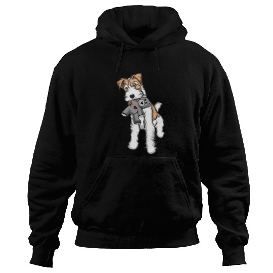 Wire Fox Terrier Plush Mix Stuffed Animal Fox Terrier Hoodies