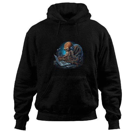 Octopus Programmer Computer Programming Hoodies