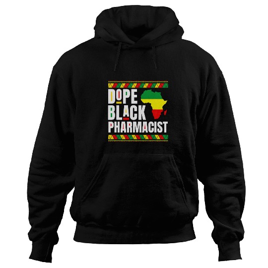 African American Pharmacy Tech Dope Black Pharmacist Hoodies