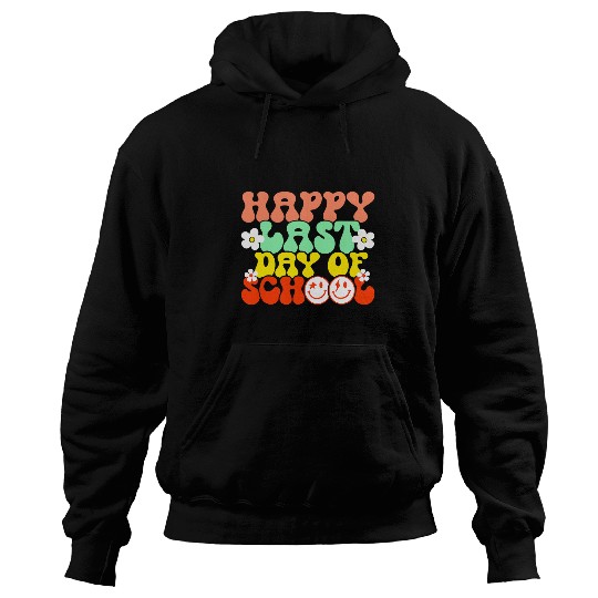 Groovy Happy Last Day of School Teacher Student Graduation 10 Hoodies