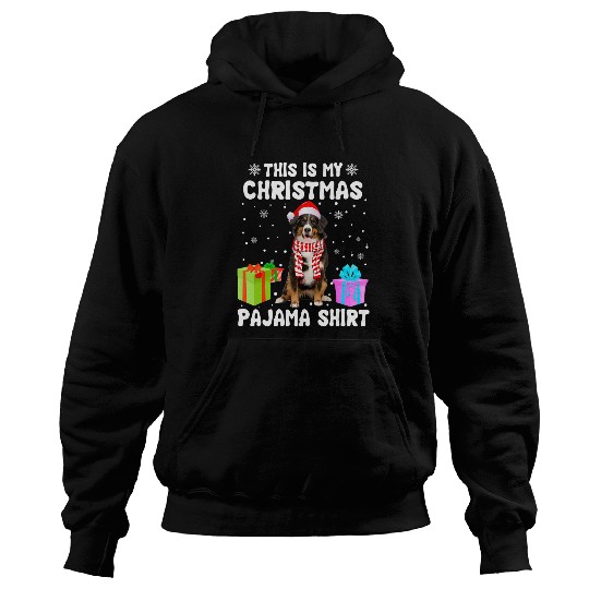 This Is My Christmas Bernese Mountain Dog Pajama Puppy Lover Hoodies