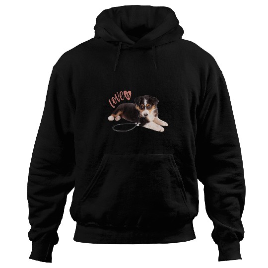 Australian Shepherd s Aussie Mom Dad Love Dog Pet Tee 4 Hoodies