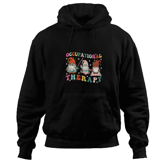 Funny Occupational Therapy Christmas Gnomes OT Therapist Hoodies