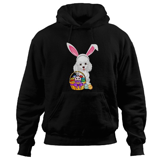 Poodles Easter Egg Funny Poodle Easter Poodle dog Hoodies
