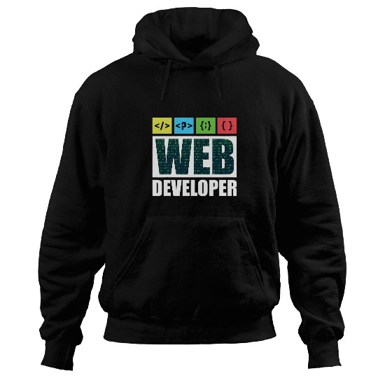 Web Developer Coding Ninja Programmer HTML CSS JavaScript Hoodies