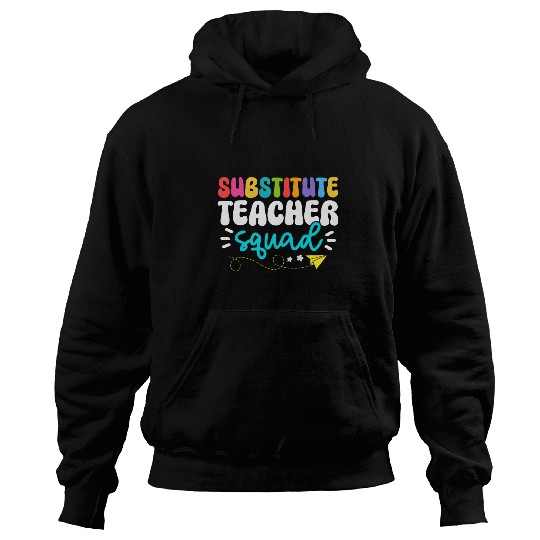 Cute Substitute Teacher Girls Boys Team Substitute Squad Hoodies